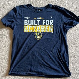 Fanatics Mens Milwaukee Brewer Tee Shirt Size XL